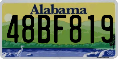 AL license plate 48BF819