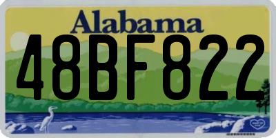 AL license plate 48BF822