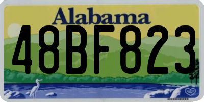 AL license plate 48BF823