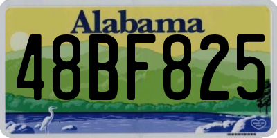 AL license plate 48BF825