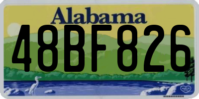 AL license plate 48BF826