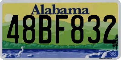 AL license plate 48BF832