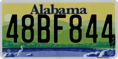 AL license plate 48BF844