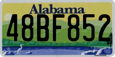 AL license plate 48BF852