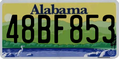 AL license plate 48BF853
