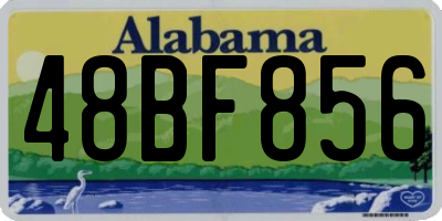 AL license plate 48BF856