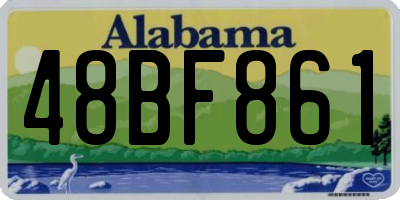 AL license plate 48BF861