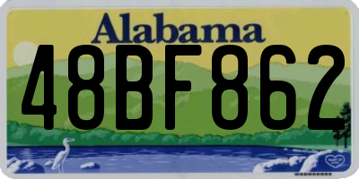 AL license plate 48BF862
