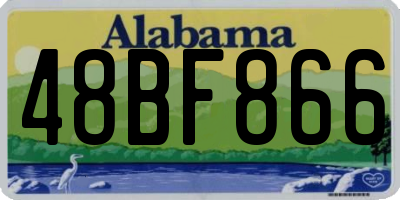 AL license plate 48BF866