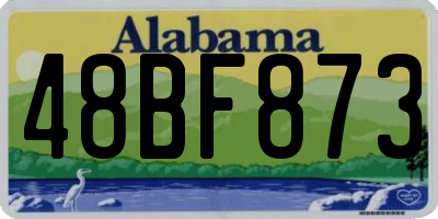 AL license plate 48BF873