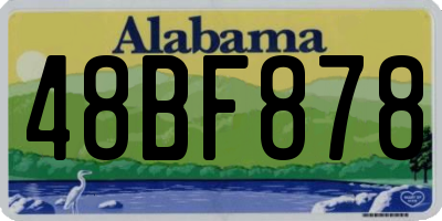 AL license plate 48BF878