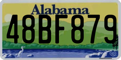 AL license plate 48BF879