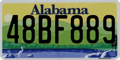 AL license plate 48BF889
