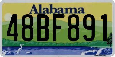 AL license plate 48BF891
