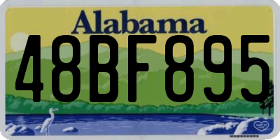 AL license plate 48BF895