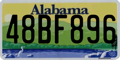 AL license plate 48BF896