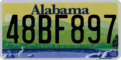 AL license plate 48BF897