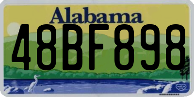 AL license plate 48BF898