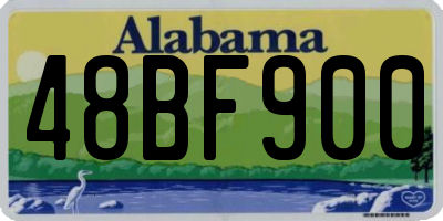 AL license plate 48BF900
