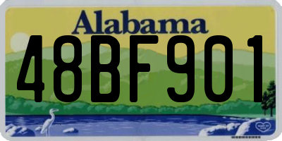AL license plate 48BF901