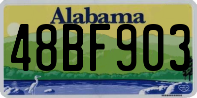 AL license plate 48BF903