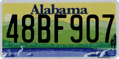 AL license plate 48BF907