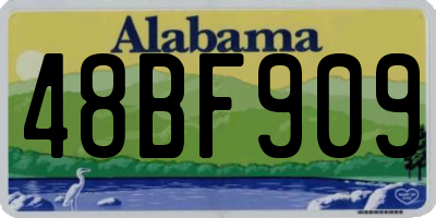 AL license plate 48BF909