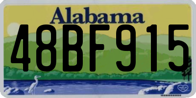 AL license plate 48BF915