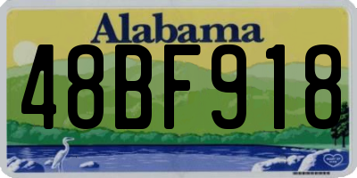 AL license plate 48BF918