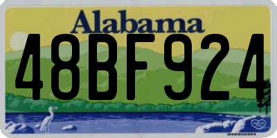 AL license plate 48BF924