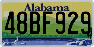 AL license plate 48BF929