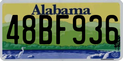 AL license plate 48BF936