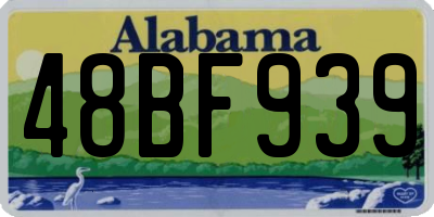 AL license plate 48BF939