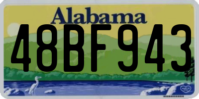 AL license plate 48BF943