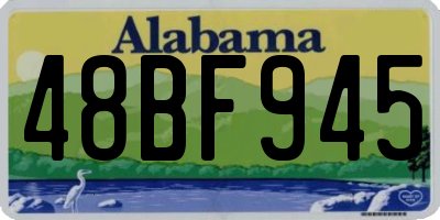 AL license plate 48BF945