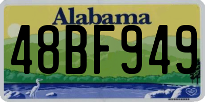 AL license plate 48BF949