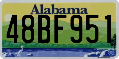AL license plate 48BF951