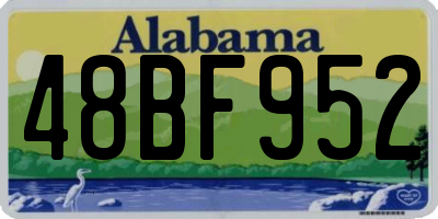 AL license plate 48BF952
