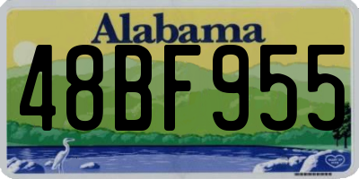 AL license plate 48BF955