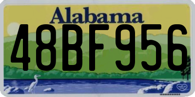 AL license plate 48BF956