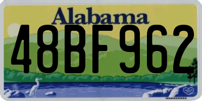 AL license plate 48BF962