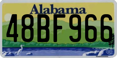 AL license plate 48BF966