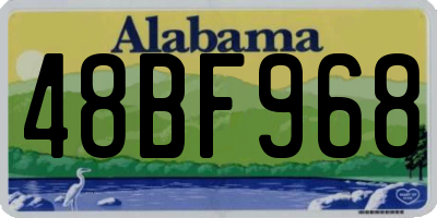 AL license plate 48BF968