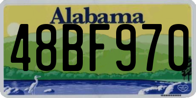 AL license plate 48BF970