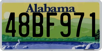 AL license plate 48BF971