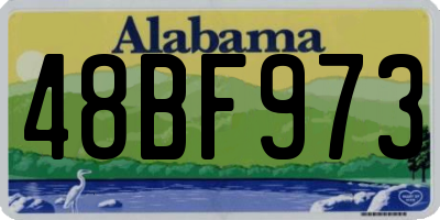 AL license plate 48BF973