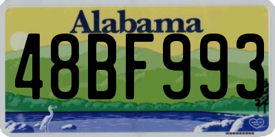 AL license plate 48BF993