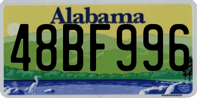 AL license plate 48BF996
