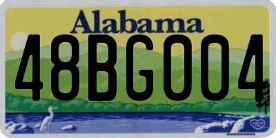 AL license plate 48BG004