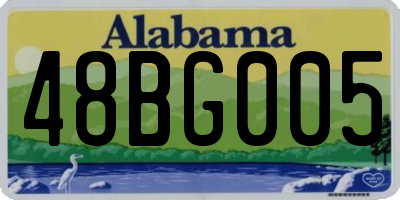 AL license plate 48BG005